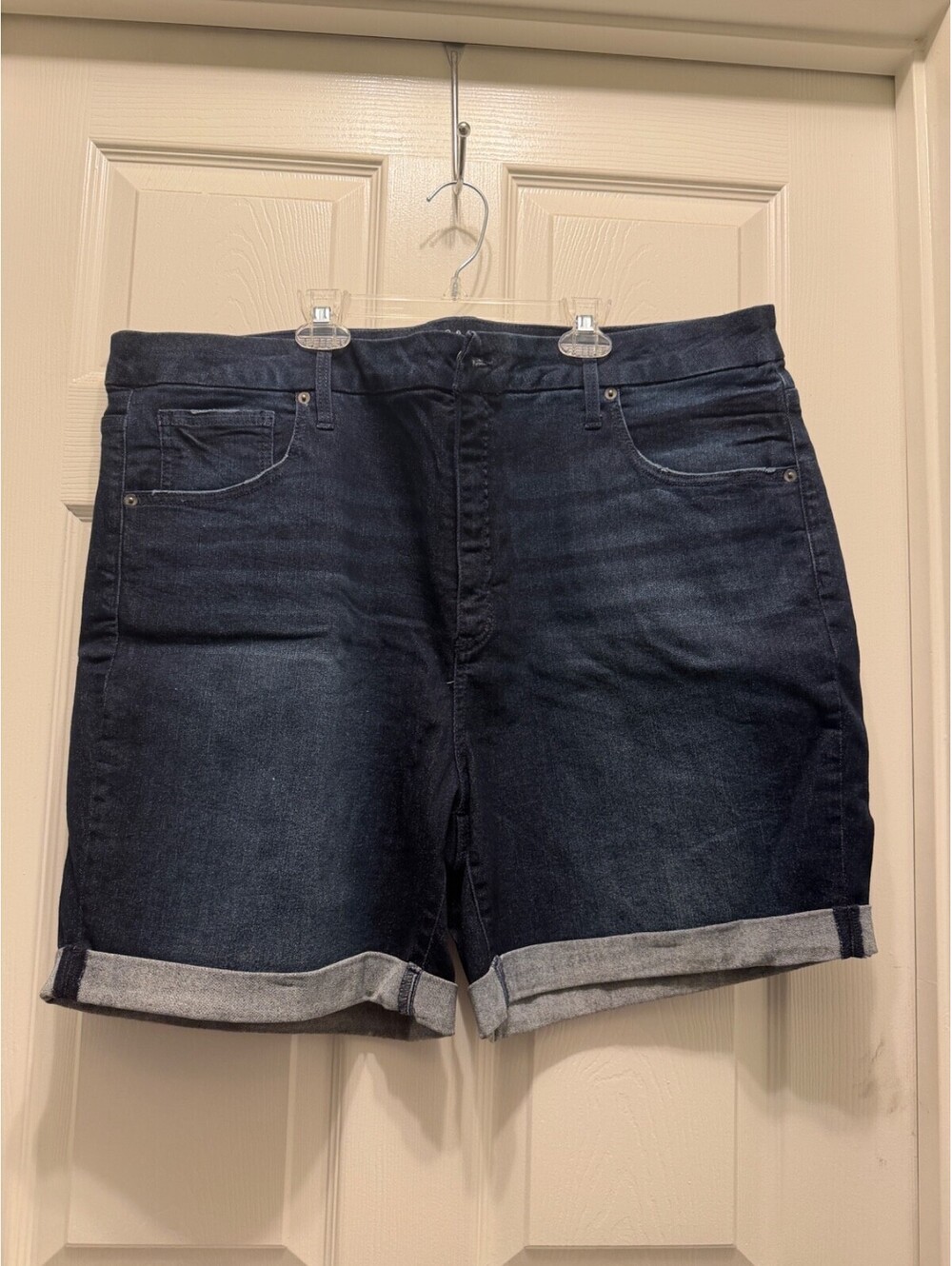 Terra & Sky Dark Wash Denim Jean Shorts 24W